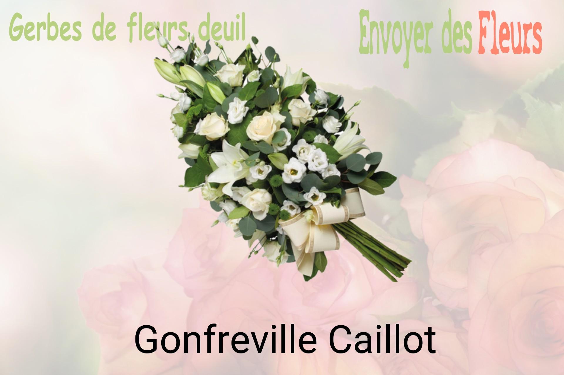 Gerbe de fleurs de deuil livrée à Gonfreville-Caillot